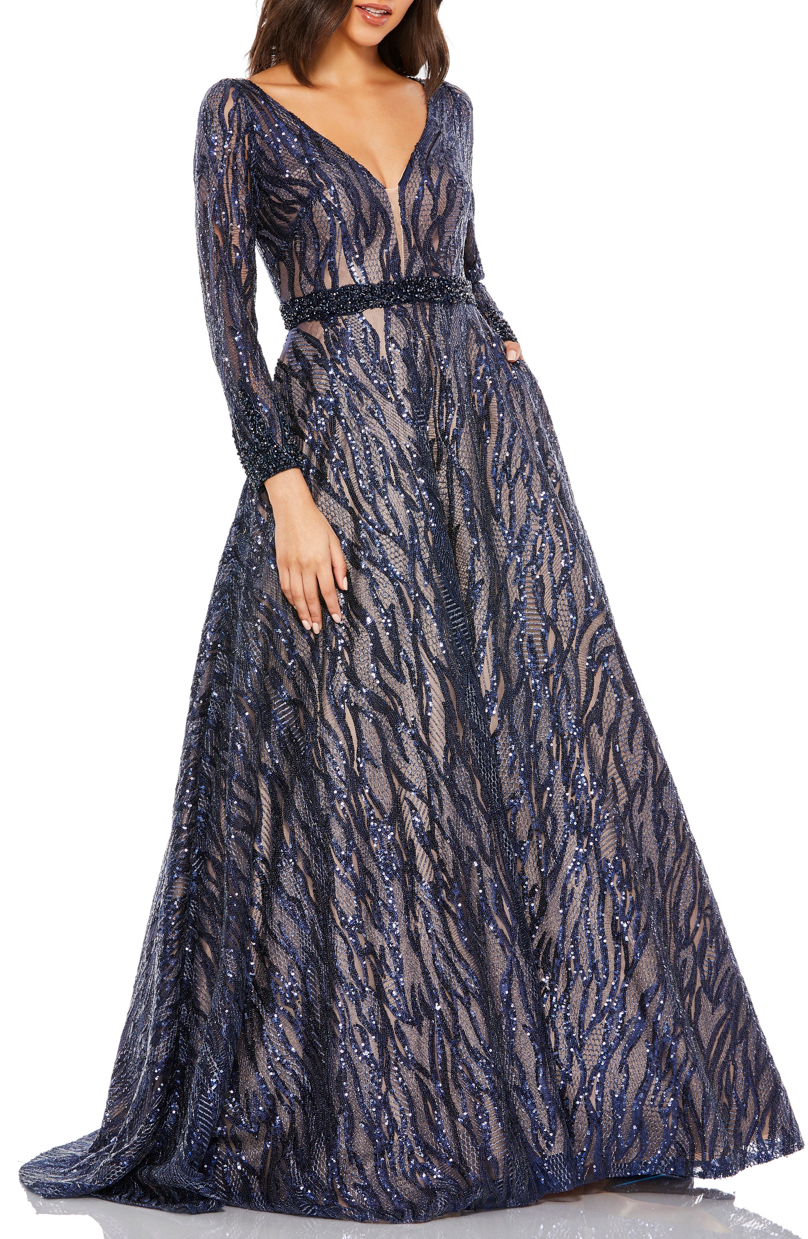 Women's Long Sleeve Formal Dresses 