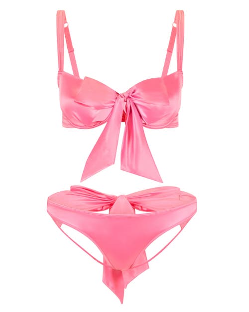 Shop Adore Me Gynger Unlined Quarter Cup Bra In Medium Pink