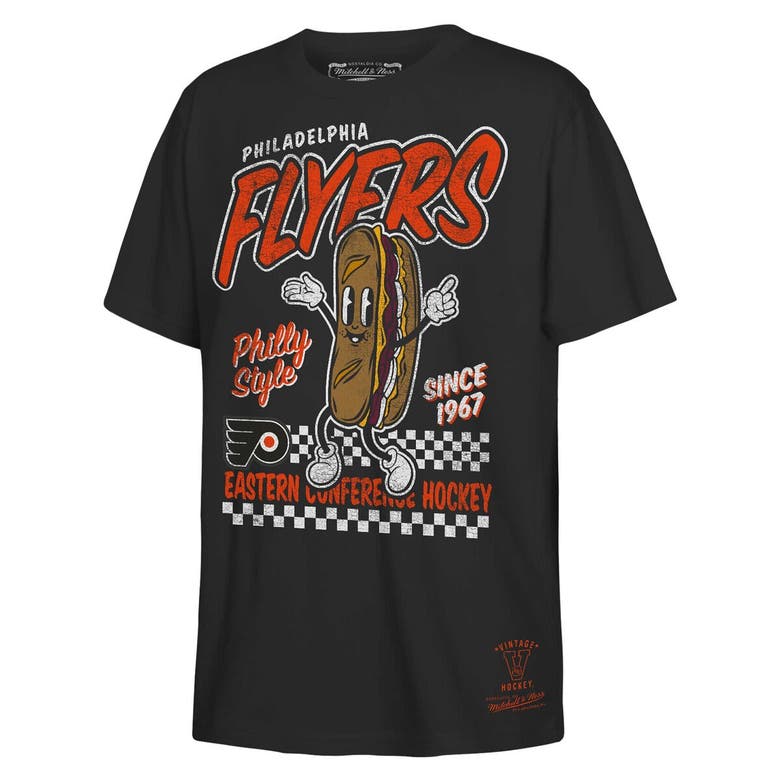 Mitchell & Ness Youth  Black Philadelphia Flyers Concession Stand T-shirt In Black