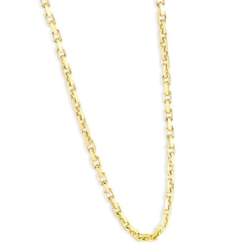 BLISS DIAMOND (46G) SOLID 14K GOLD 4.5MM FLEXIBLE LINK 22 " NECKLACE 