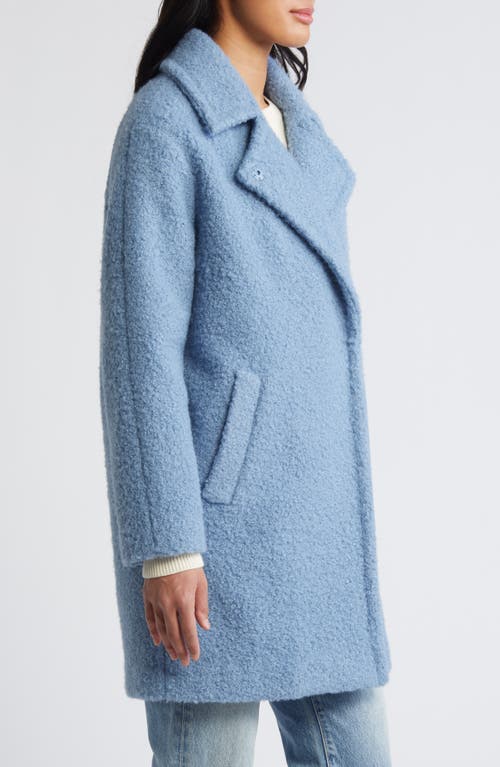 BCBG BCBG WALKER NOTCH LAPEL LONGLINE BOUCLÉ COAT 