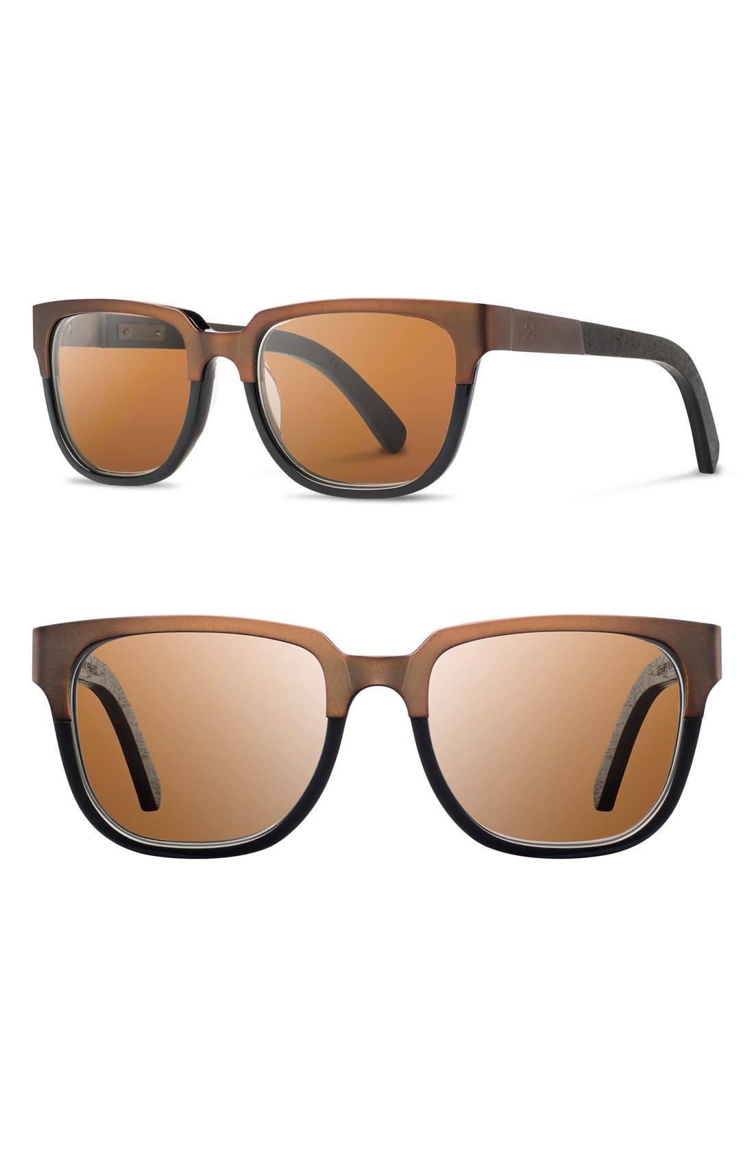 Shwood 'Prescott' 52mm Titanium & Wood Sunglasses Nordstrom