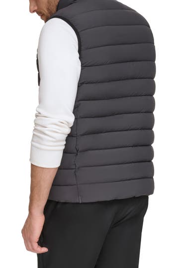 Calvin Klein Men's Stretch Puffer Vest In Iron