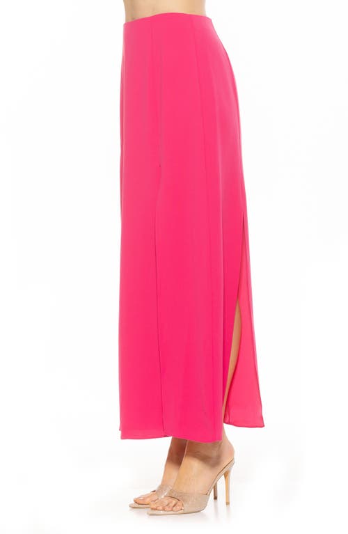 Alexia Admor Women's Sansa Side Slit Maxi Skirt In Hot Pink