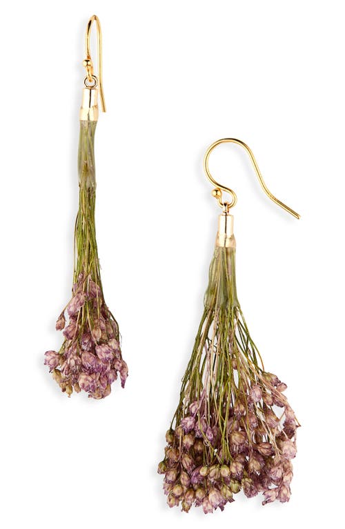 Dauphinette Wisteria Bouquet Drop Earrings in Natural
