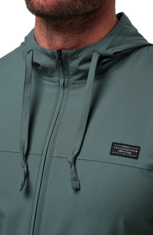 Shop Travismathew Wanderlust Hooded Jacket In Balsam Green