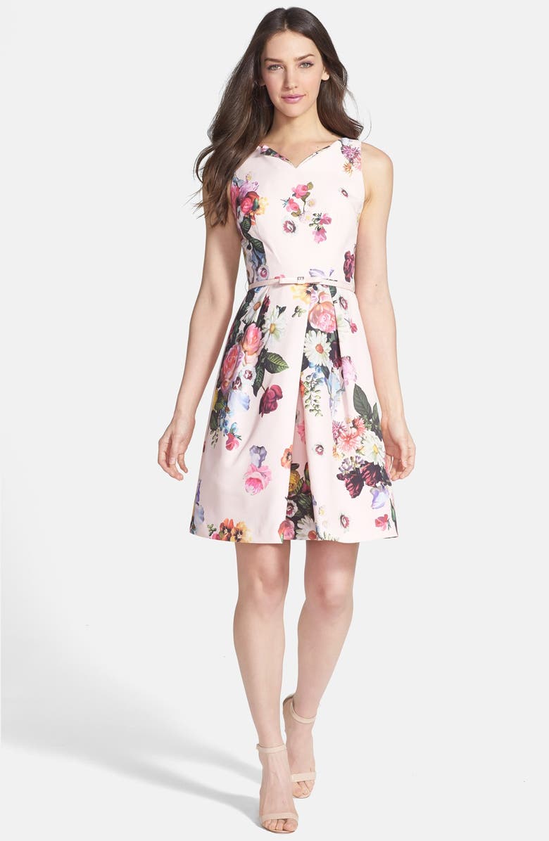 Ted Baker London Nude Oil Painting Floral Print Dress Nordstrom