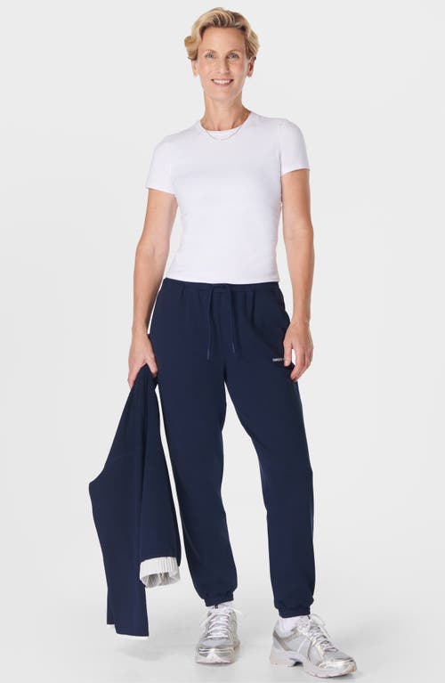 Shop Sweaty Betty Revive Relaxed Joggers In Navy Blue