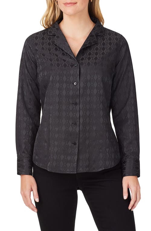 Foxcroft Monica Long Sleeve Button-Up Blouse at Nordstrom,