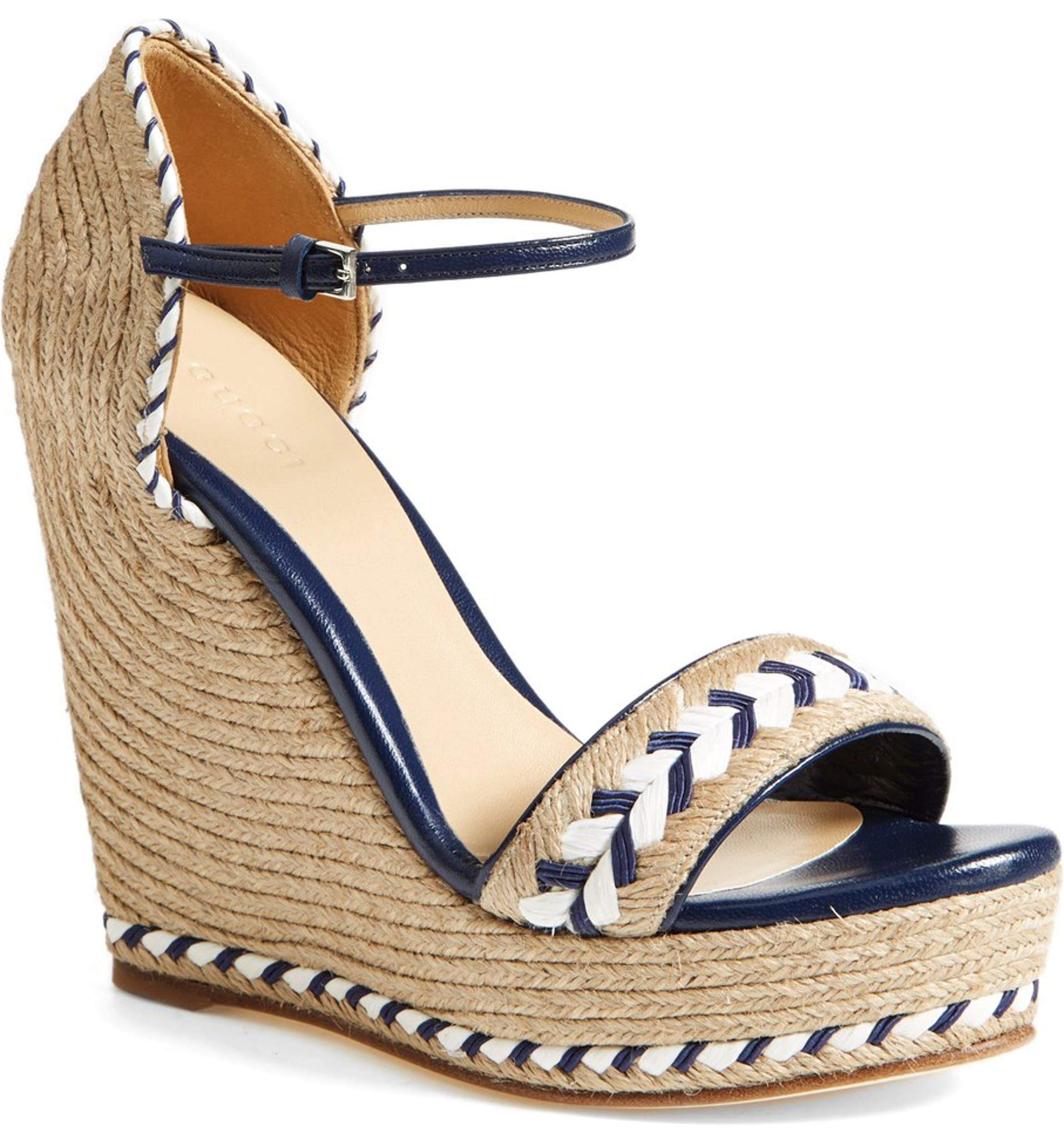 Gucci 'Tiffany' Wedge Sandal (Women) | Nordstrom