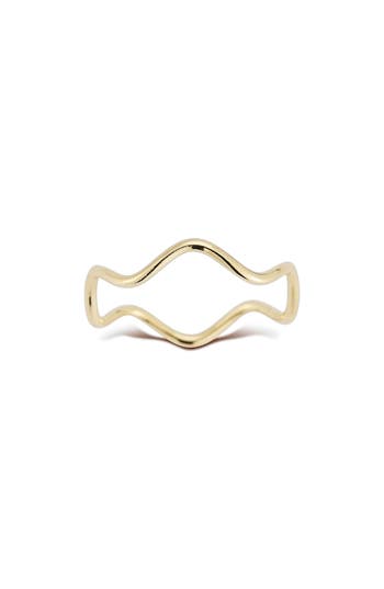 Ember Fine Jewelry 14k Gold Wavy Zigzag Ring In Gold