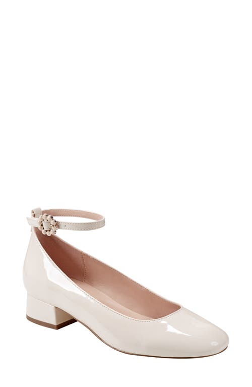 Lexy Ankle Strap Pump in Ivory