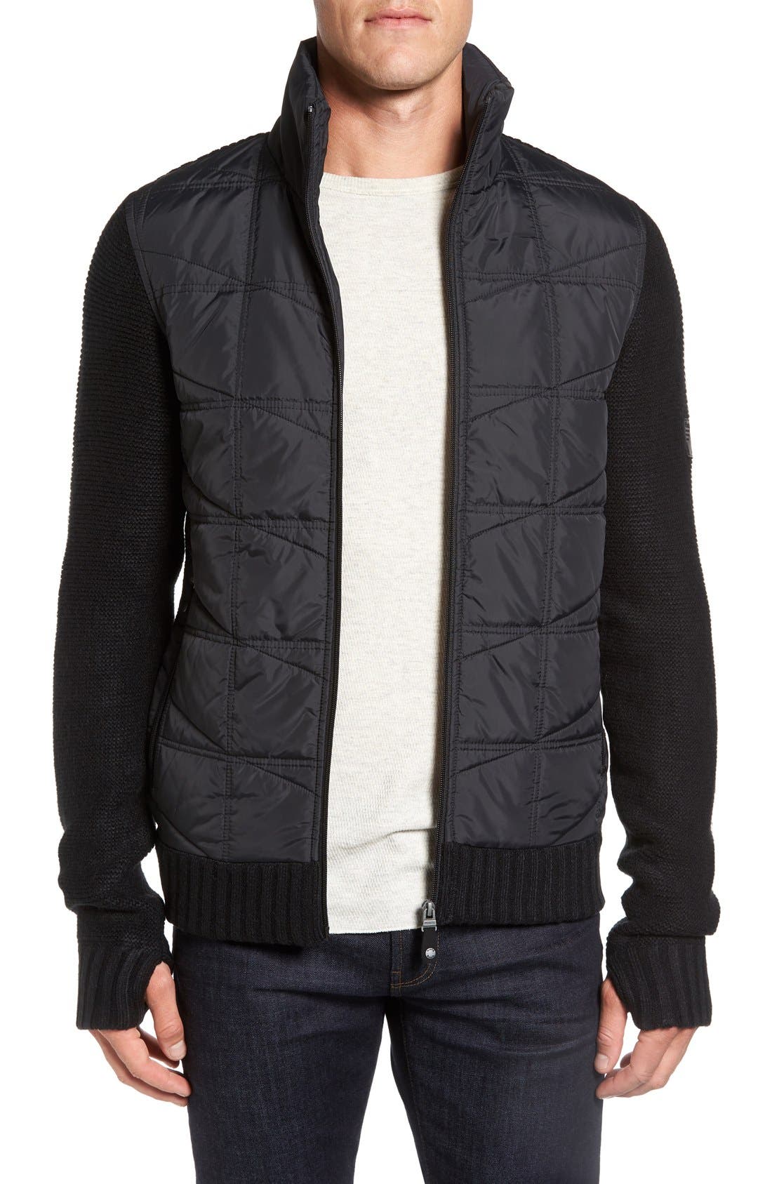 Bench. Head Quilt Panel Zip Sweater Nordstrom