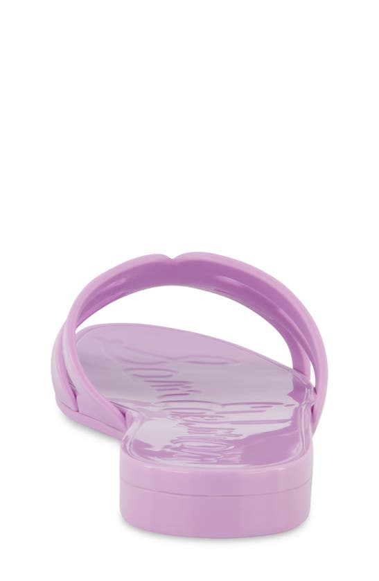 Shop Sam Edelman Kids' Bay Jelly Slide Sandal In Orchid