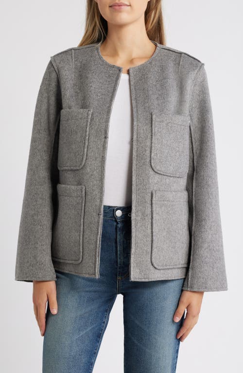 Wit & Wisdom Shoulder Dart Coat in Heather Graphite 