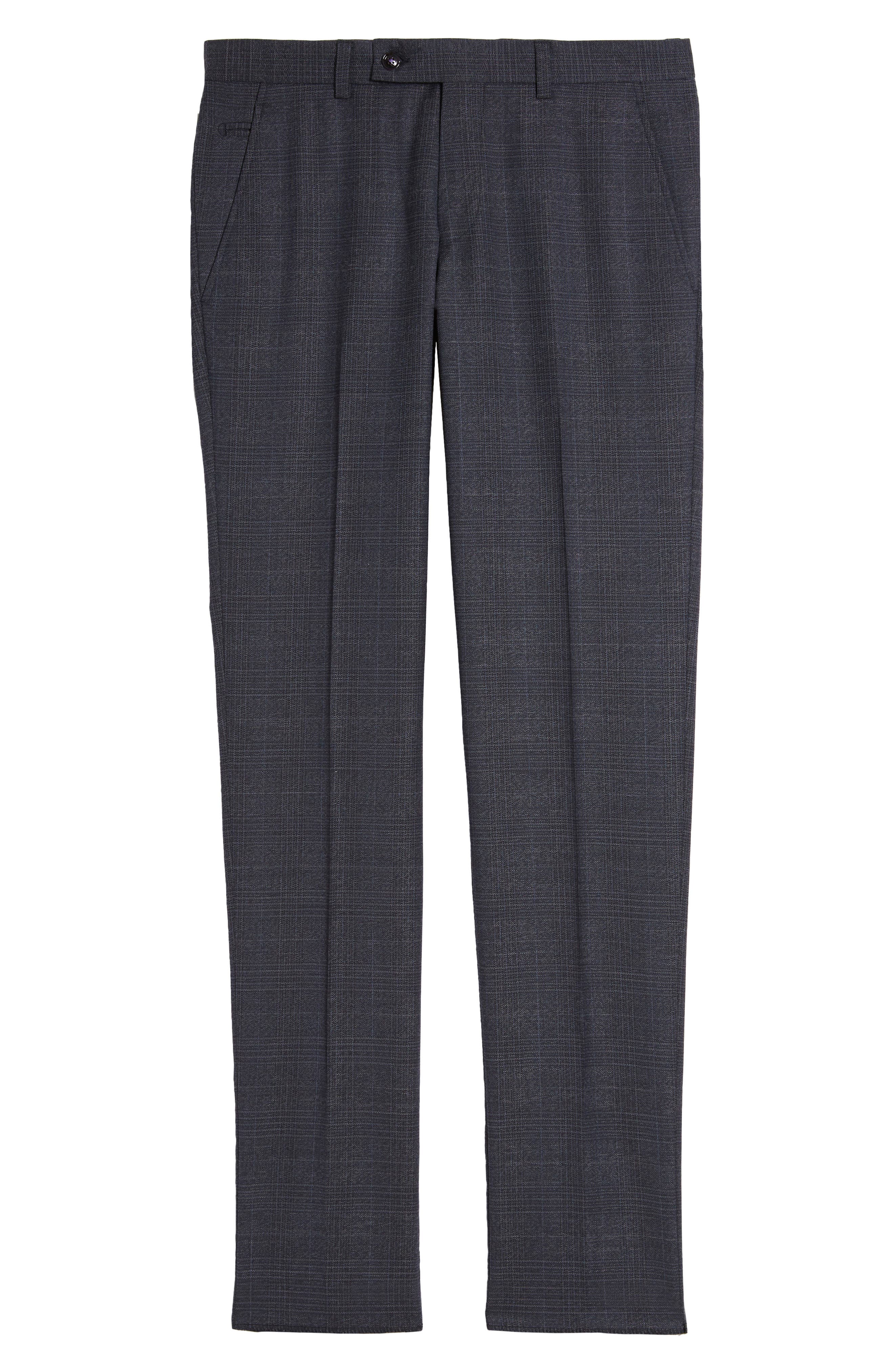 Ted Baker London | Jerome Flat Front Plaid Wool Dress Pants | Nordstrom ...