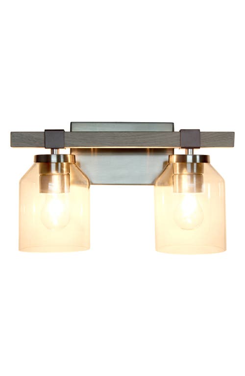 Shop Lalia Home Vanity Light Fixture In Brushed Nickel/gray
