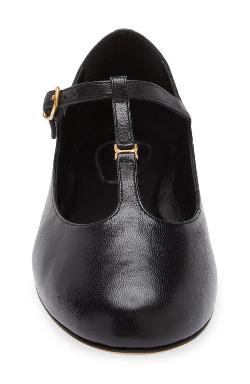 Chloé Marcie Mary-jane Python Print Leather Ballet Flats In 001 Black