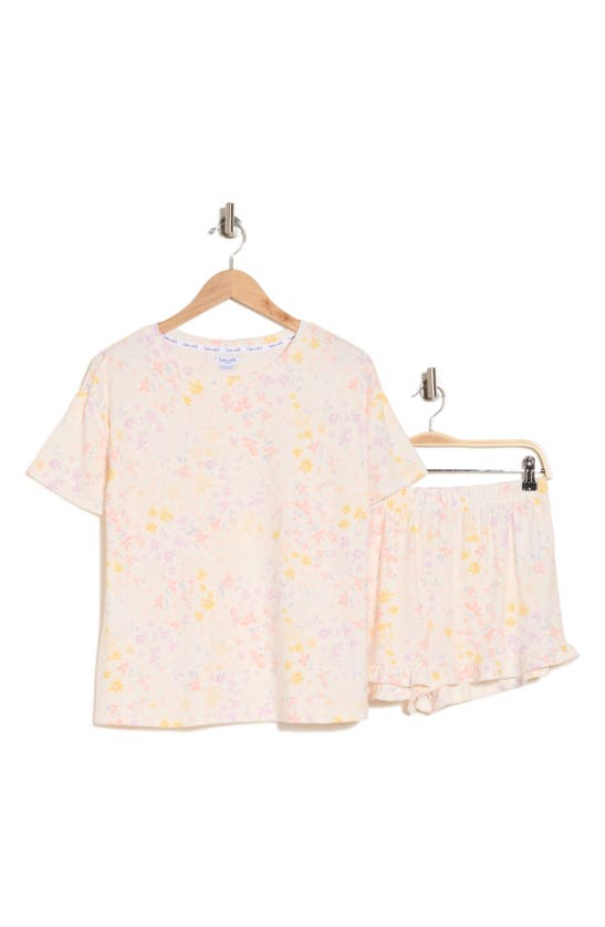 Shop Splendid 2-piece Knit Pajamas In Floral Burst