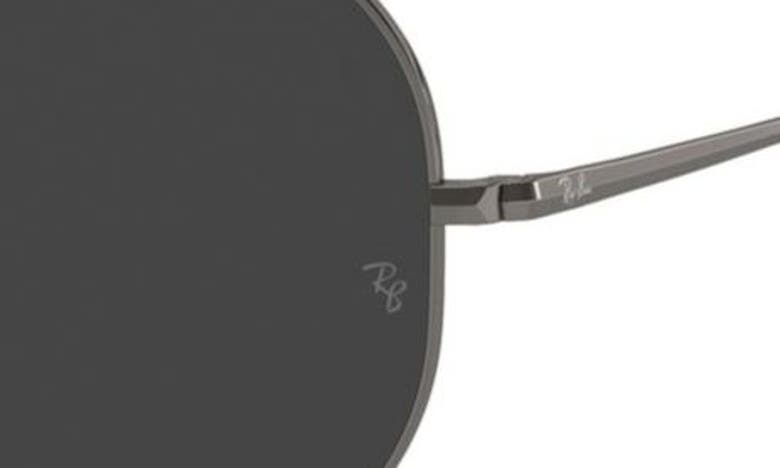 Shop Ray Ban Ray-ban 58mm Polarized Aviator Sunglasses In Gunmetal