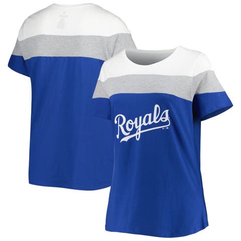Antigua MLB Kansas City Royals Nova Short-Sleeve Colorblock