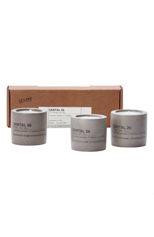 Le Labo Santal 26 Set of 3 Concrete Votives at Nordstrom