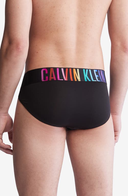 Shop Calvin Klein Intense Power Pride Microfiber Briefs In Black