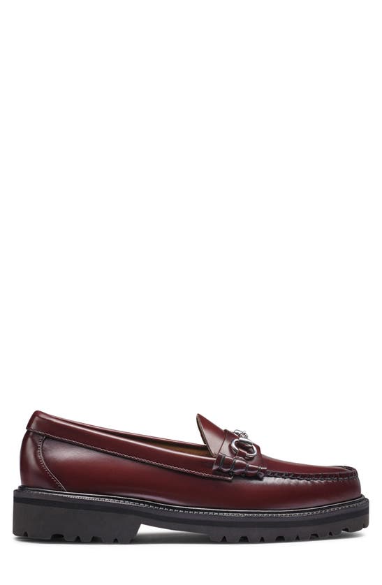 Shop G.h.bass Lincoln Weejun Lug Loafer In Wine
