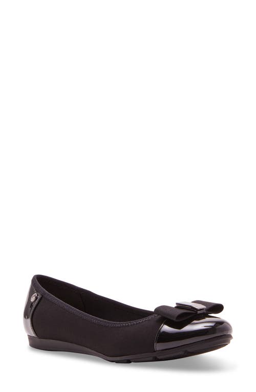 Anne Klein Alive Cap Toe Flat in Black Multi 