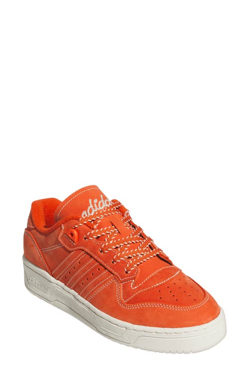 Shop Adidas Originals Adidas Rivalry Low Sneaker In Collegiate Orange/ivory/sand