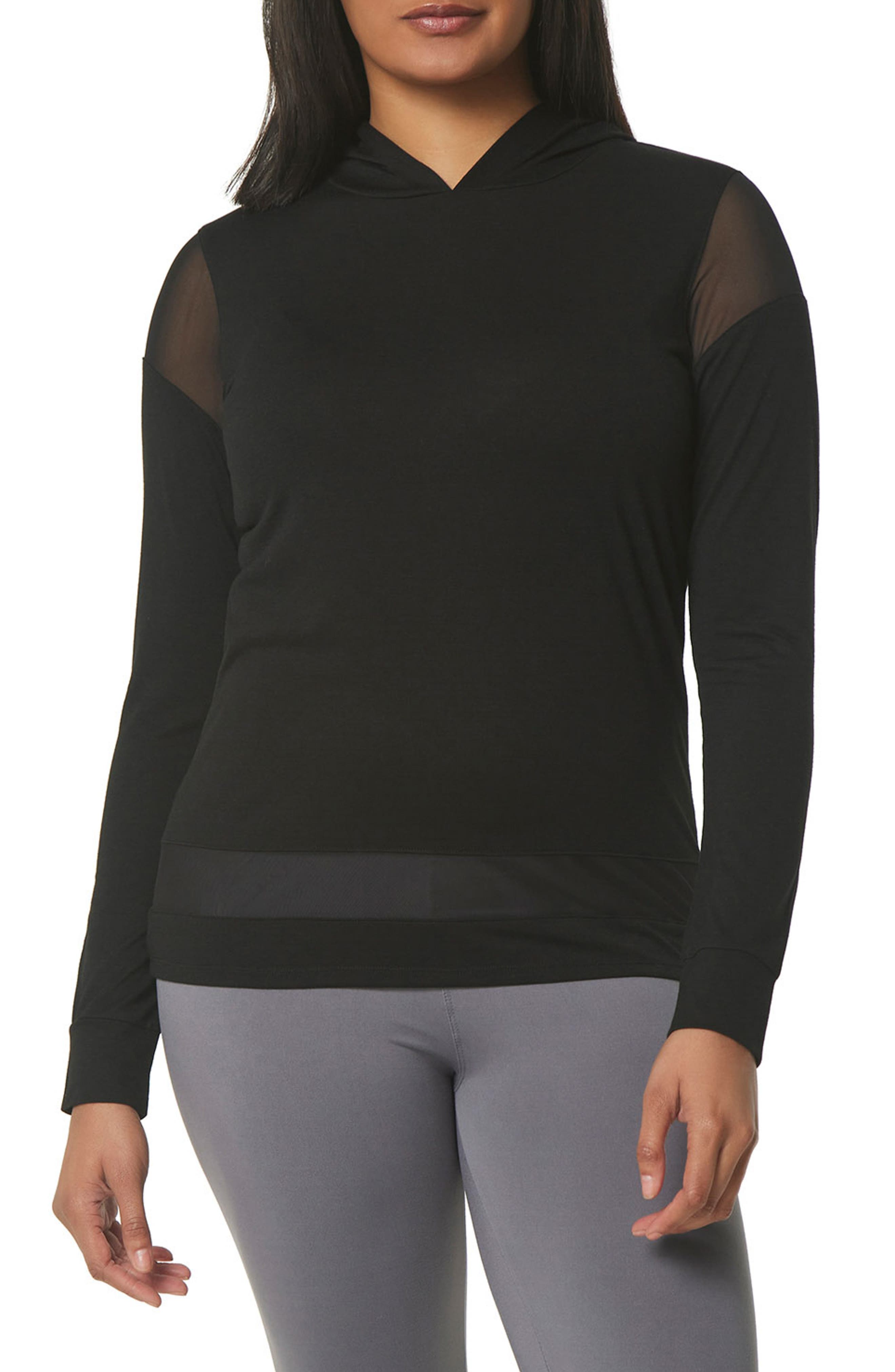 Marc New York Performance Womens Fabulous Fleece V-Neck Pullover with Side Vents Shirt