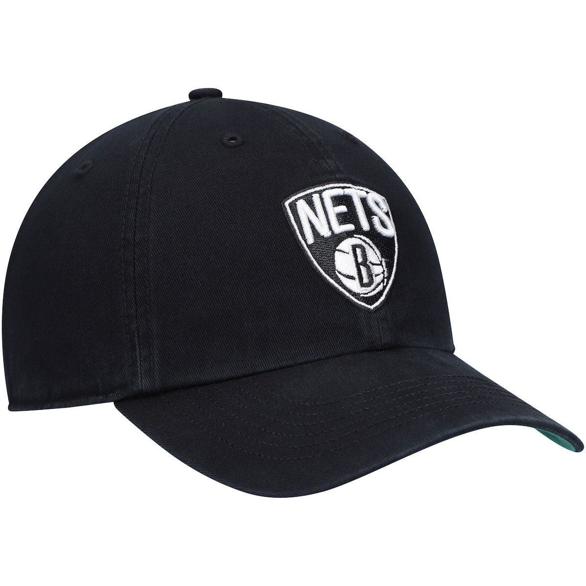 brooklyn nets black fitted hat