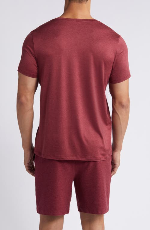 Shop Beyond Yoga Featherweight Always Beyond Performance T-shirt In Burgundy Pop Heather