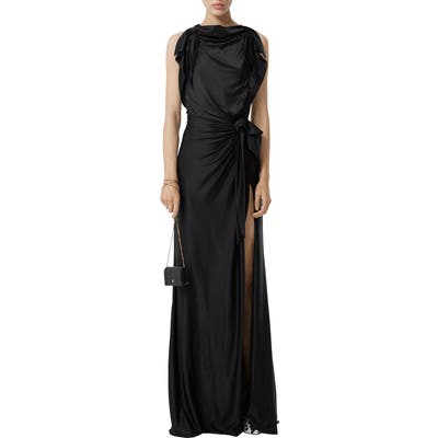 Burberry Summers Jersey Gown, Black
