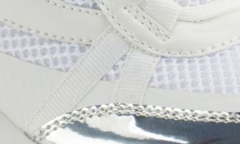 Dkny Shia Sneaker In White/ Silver