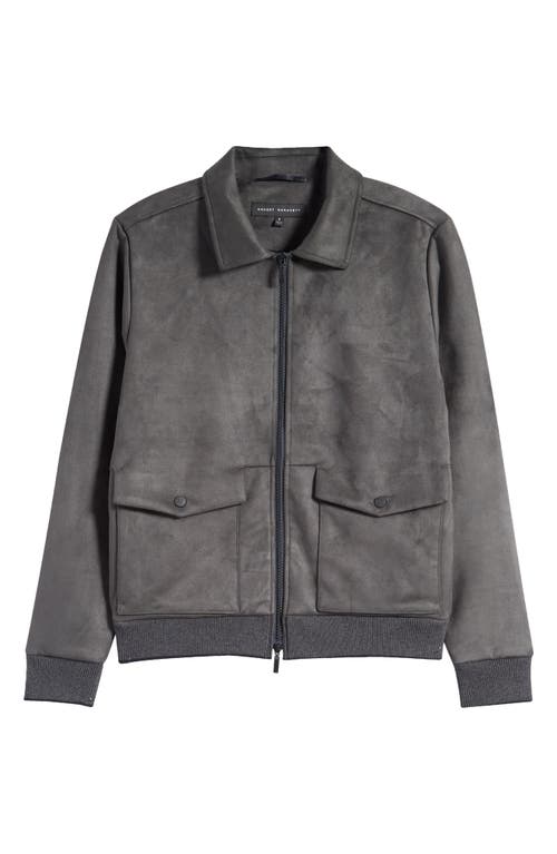 ROBERT BARAKETT ROBERT BARAKETT LACHINE FAUX SUEDE PILOT JACKET 