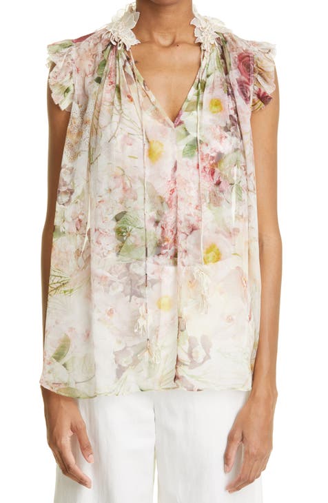 silk print blouse | Nordstrom