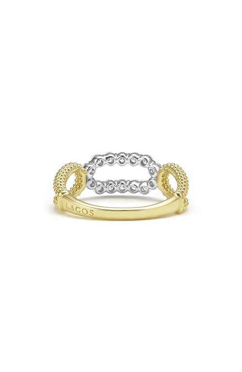 Shop Lagos Signature Caviar Superfine Oval Diamond Ring In Gold