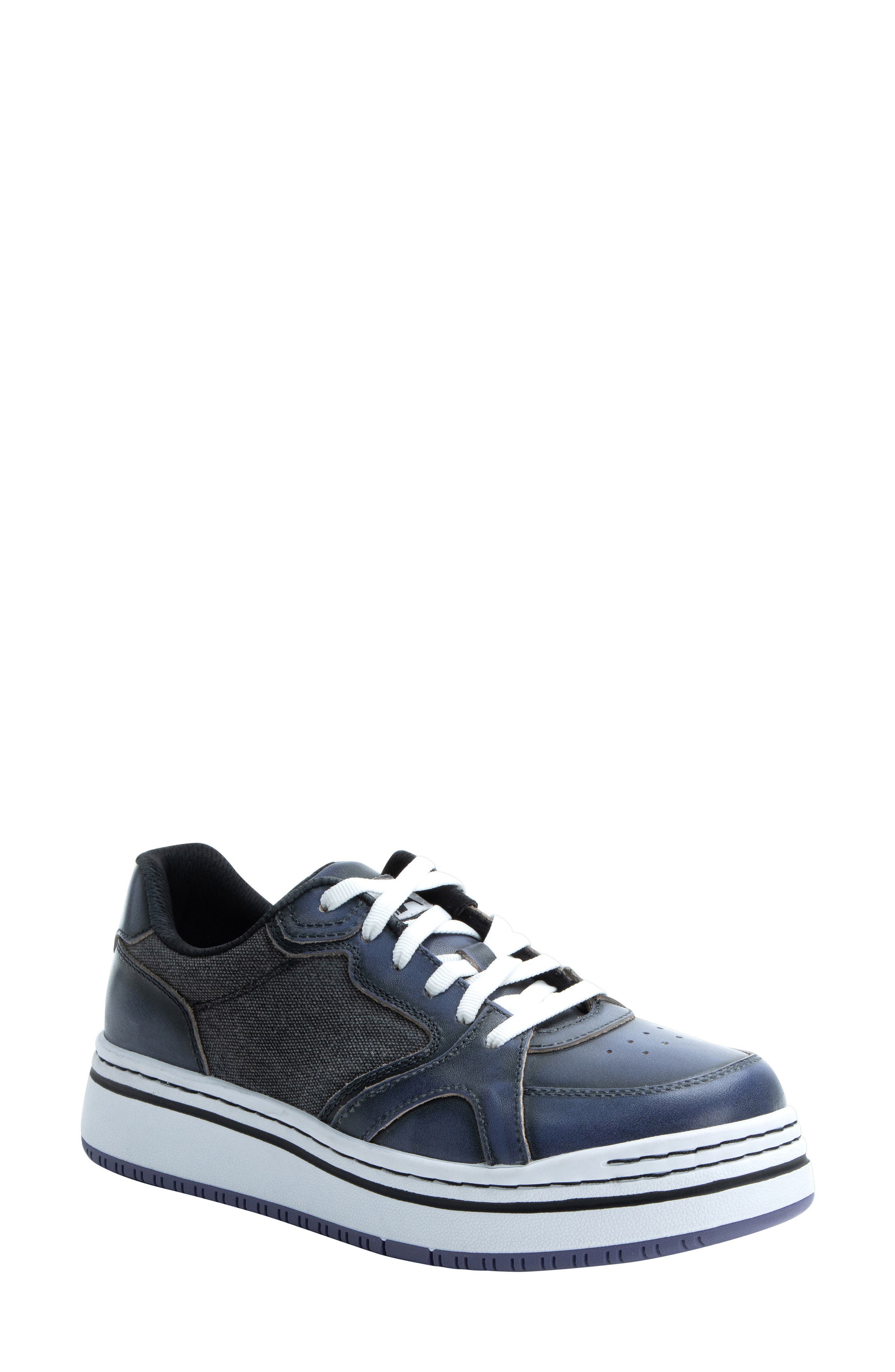 Alegria by PG Lite Alyster Platform Sneaker in Blue Black 
