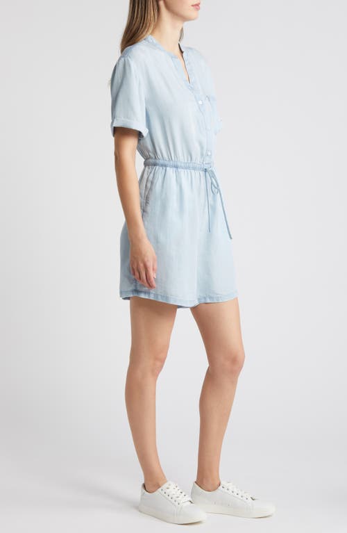 Shop Caslonr Caslon(r) Chambray Romper In Ice Wash