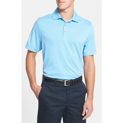 Big & Tall Cutter & Buck Glendale Drytec Moisture Wicking Polo - Blue