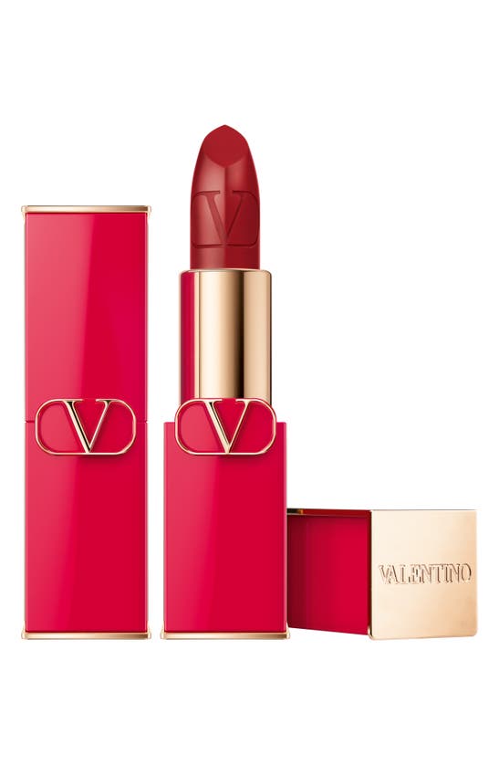 Valentino Rosso Refillable Lipstick In 22r / Satin | ModeSens