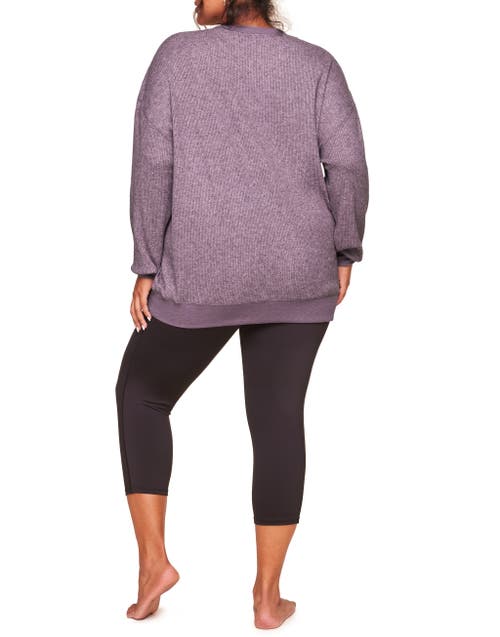 Shop Adore Me Ritza Sweatshirt In Dark Purple