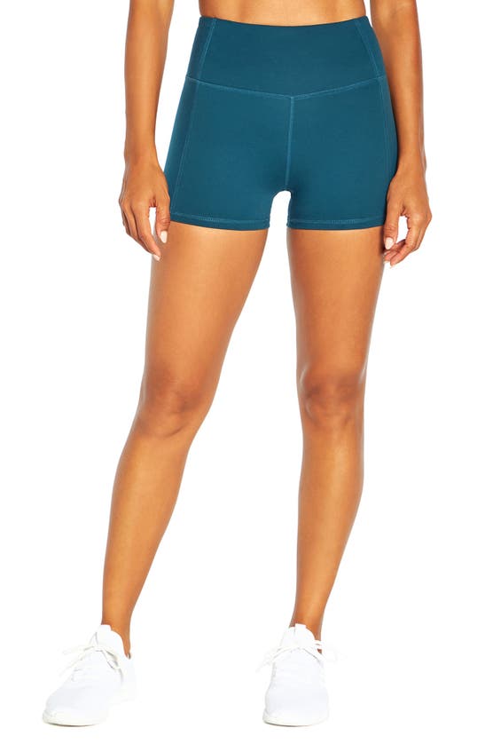 Jessica Simpson Tummy Control Hottie Biker Shorts In Reflecting Pond