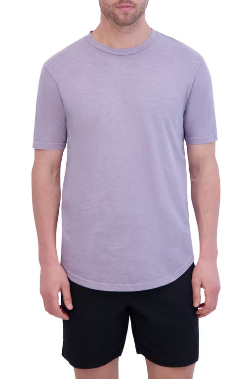 Goodlife Sunfaded Slub Cotton T-shirt In Purple