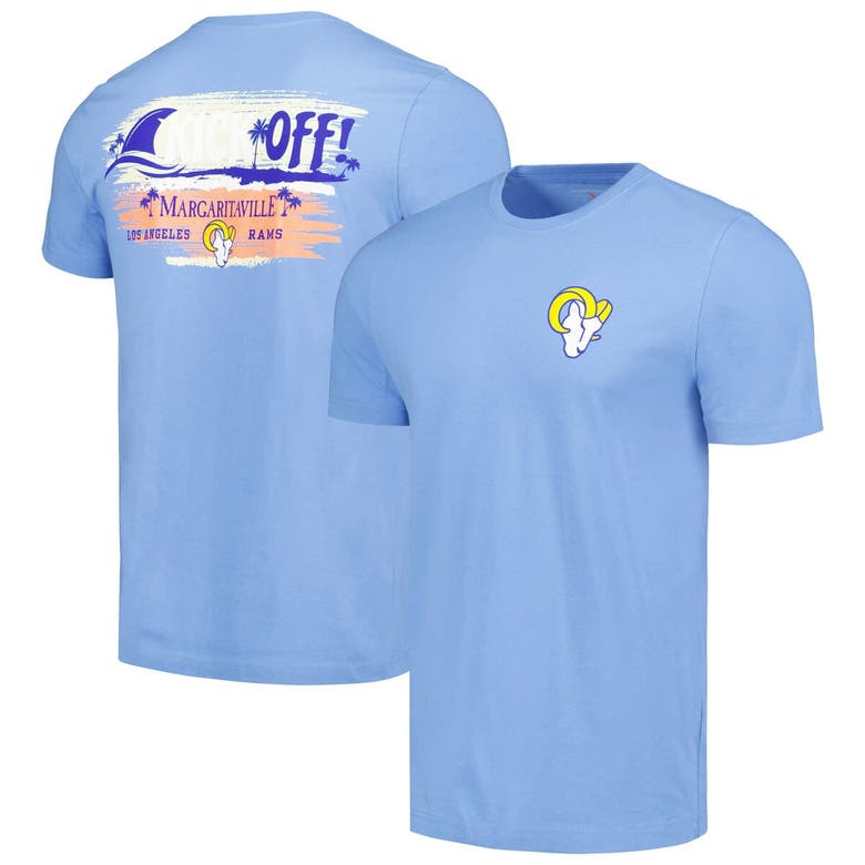 Shop Margaritaville Blue Los Angeles Rams T-shirt