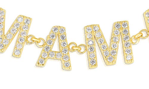 Sphera Milano Cz Mama Chain Bracelet In Gold