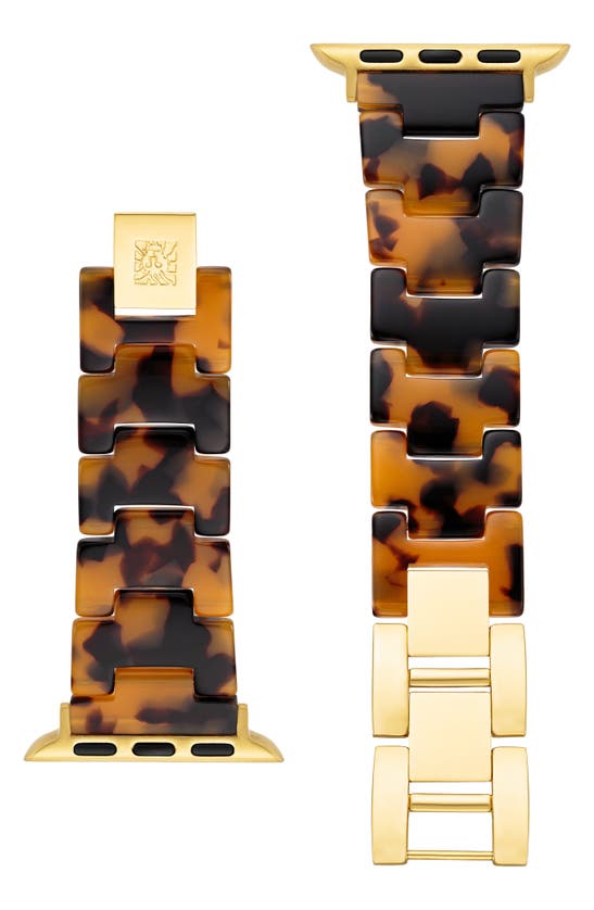 Shop Anne Klein Tortoise Pattern Apple Watch® Watchband In Toroise