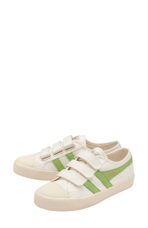 Shop Gola Coaster Low Top Sneaker In Off White/patina Green