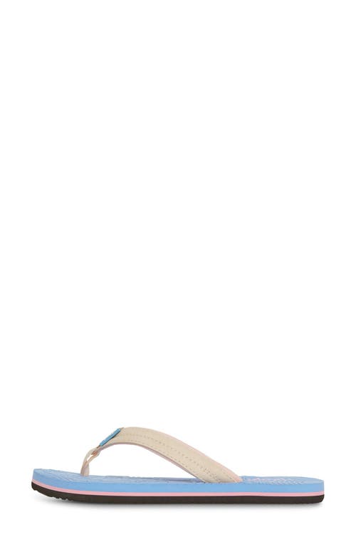 Floopi Textured Flip Flop Sandal In Blue